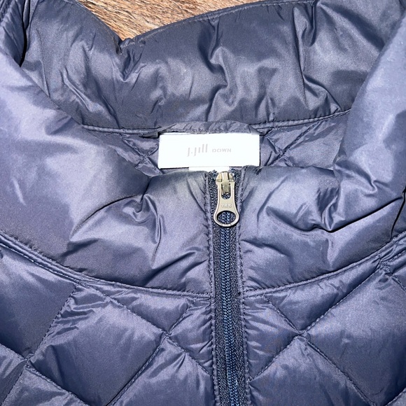 J. Jill Women's Navy Quilted Vest - Picture 3 of 3